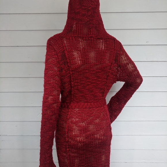 Red Maxi Cardigan S Long Dance in Paris - Picture 7 of 10